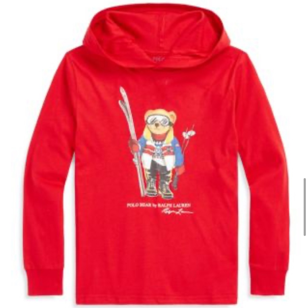 Polo Ralph Lauren Long-Sleeve Polo Bear Hooded Tee